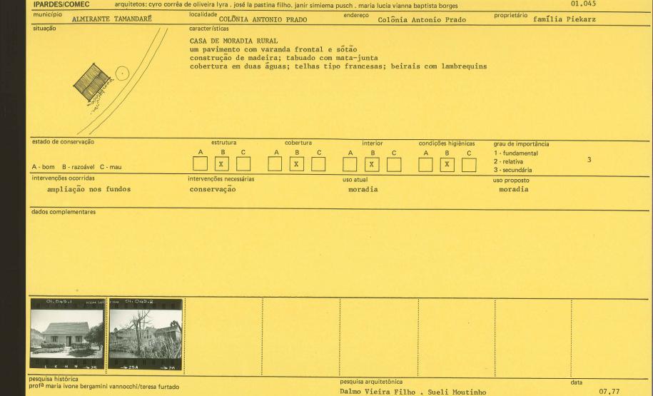 Plano de Preservação do Acervo Cultural da Região Metropolitana de Curitiba