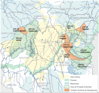 RMC - Áreas de Proteção Ambiental e Unidades Territoriais de Planejamento