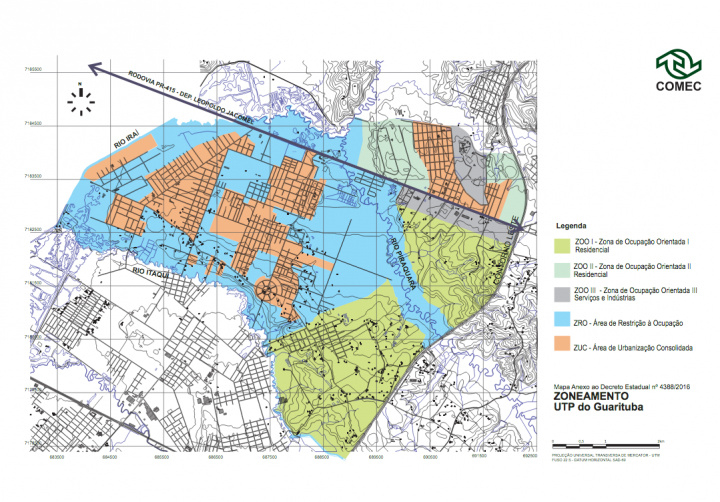 UTP Guarituba - zoneamento - Decreto Estadual nº 4388/2016
