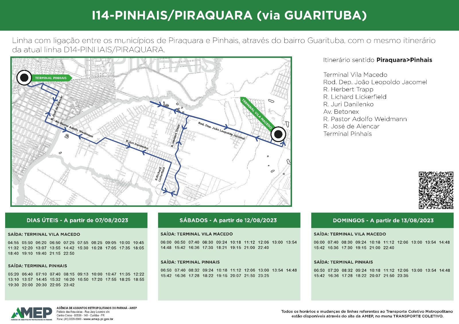 Novo Terminal de Piraquara será inaugurado no dia 5; veja as mudanças nas linhas de ônibus