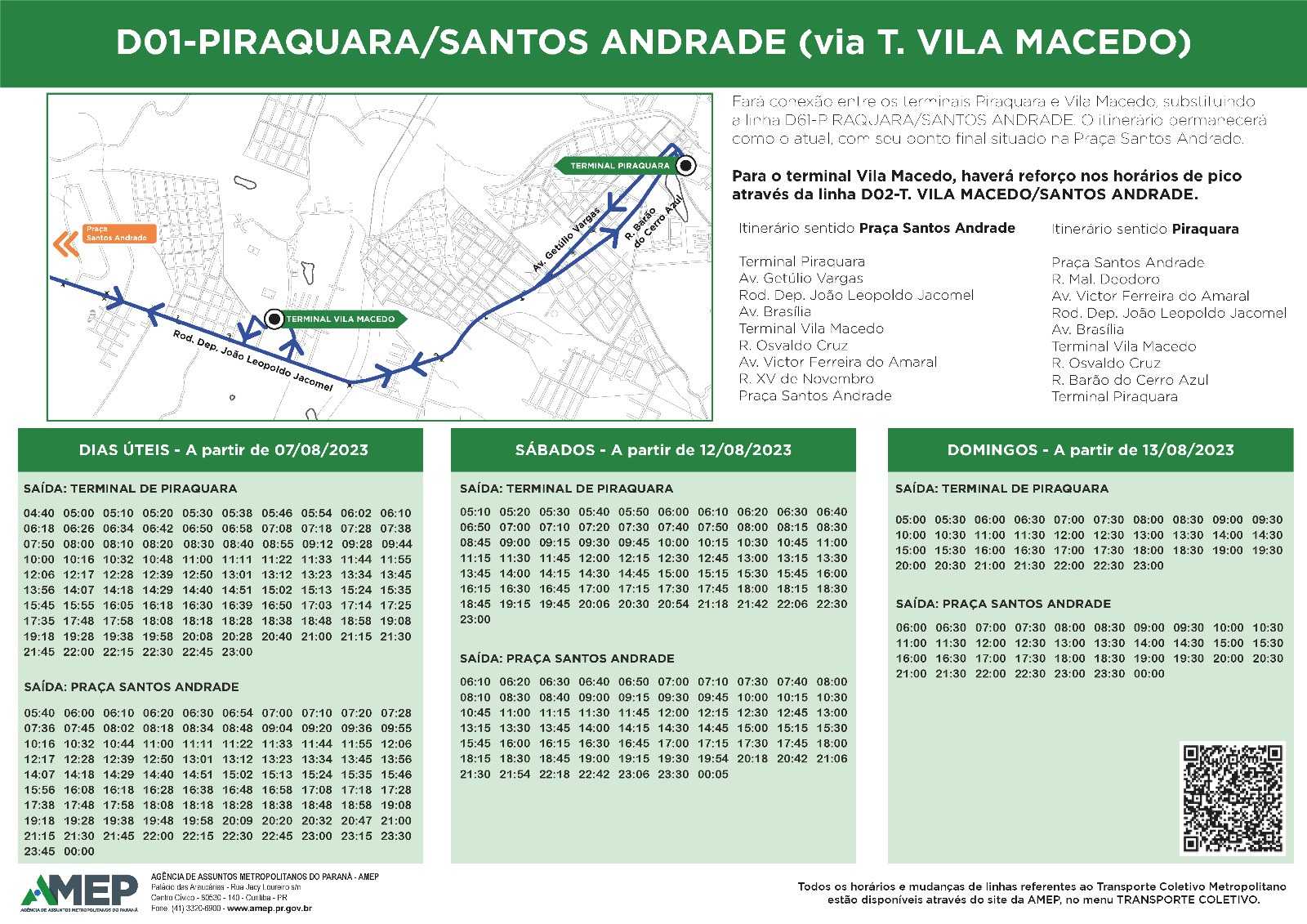 Novo Terminal de Piraquara será inaugurado no dia 5; veja as mudanças nas linhas de ônibus