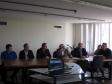 O novo Conselho Gestor dos Mananciais da tomou posse em reunião realizada na Comec. Da direita para esquerda: Neneu Artigas (prefeito de Itaperuçu), Louvanir Menegusso (prefeito Campo Magro), Loreno Tolardo (prefeito Quatro Barras), Omar Akel (diretor-presidente da Comec) e Carlos Stabach (prefeito de Contenda), Sandro Setim (diretor Comec) e Maria Luiza Malucelli (Comec). 
