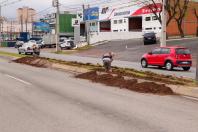 Foto da obra na Av. das Américas em São José dos Pinhais