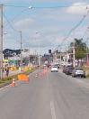 Foto da obra na Av. das Américas em São José dos Pinhais