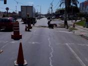 Foto da obra na Av. das Américas em São José dos Pinhais