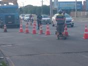 Foto da obra na Av. das Américas em São José dos Pinhais