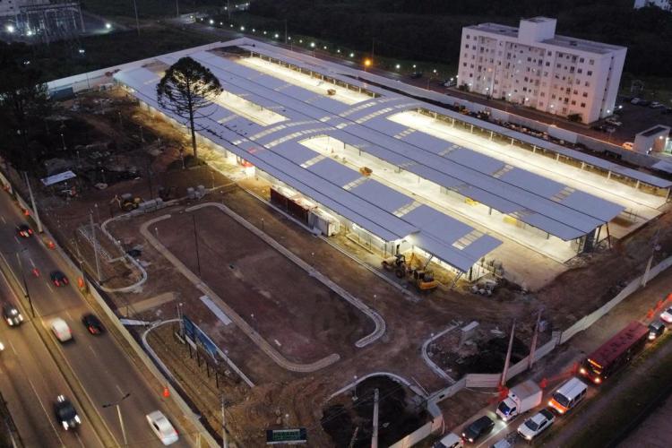 Obras do Novo Terminal Metropolitano de São José dos Pinhais estão na fase final