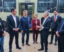 Região Metropolitana de Curitiba recebe 100 ônibus para renovação da frota do transporte coletivo