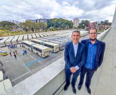 Região Metropolitana de Curitiba recebe 100 ônibus para renovação da frota do transporte coletivo