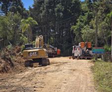 Pavimentação entre Mandirituba e São José dos Pinhais avança com drenagem e terraplenagem