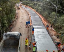 Obra da nova ligação entre Mandirituba e São José dos Pinhais entra na concretagem
