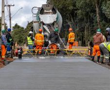 Obra da nova ligação entre Mandirituba e São José dos Pinhais entra na concretagem