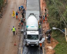 Obra da nova ligação entre Mandirituba e São José dos Pinhais entra na concretagem