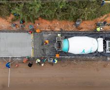 Obra da nova ligação entre Mandirituba e São José dos Pinhais entra na concretagem