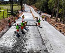 Pavimentação entre Mandirituba e São José dos Pinhais chega a 25% de conclusão