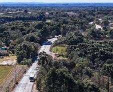 Pavimentação entre Mandirituba e São José dos Pinhais chega a 25% de conclusão