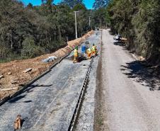 Pavimentação entre Mandirituba e São José dos Pinhais chega a 25% de conclusão