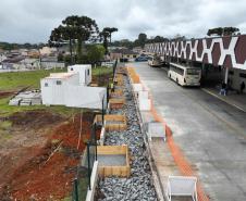 Começam as obras da garagem do Bonde Urbano Digital no Terminal de Piraquara