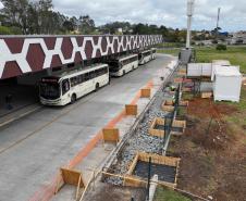 Começam as obras da garagem do Bonde Urbano Digital no Terminal de Piraquara