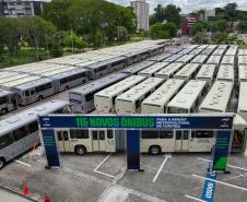 Cidades da Região Metropolitana de Curitiba ganham 115 novos ônibus para transporte coletivo