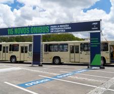 Cidades da Região Metropolitana de Curitiba ganham 115 novos ônibus para transporte coletivo