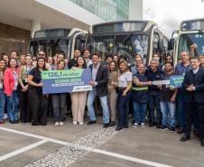 Cidades da Região Metropolitana de Curitiba ganham 115 novos ônibus para transporte coletivo