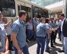 Cidades da Região Metropolitana de Curitiba ganham 115 novos ônibus para transporte coletivo