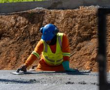 Pavimentação em concreto entre Mandirituba e São José dos Pinhais bate 50% de execução
