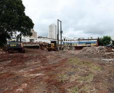 Com limpeza e sondagem do solo, obras do Terminal de Londrina começam a ganhar ritmo
