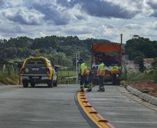 Ligação entre Mandirituba e São José dos Pinhais supera 65% de execução