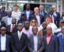 Comitiva da Nigeria e secretario João Carlos Ortega