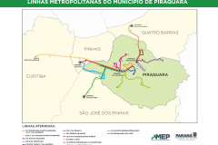 MAPA GERAL - LINHAS PIRAQUARA