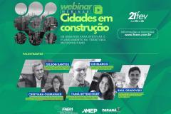 Amep e FNEM promovem webinar sobre desafios dos municípios metropolitanos