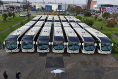 Estado entrega 37 novos ônibus Articulados Especiais para ligação entre Fazenda Rio Grande e Curitiba