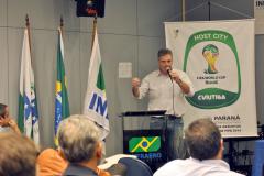 As obras de infraestrutura para a Copa do Mundo em Curitiba foram debatidas no dia 02 de abril na sede da Infraero, no Aeroporto Internacional Afonso Pena, em São José dos Pinhais, região metropolitana da capital