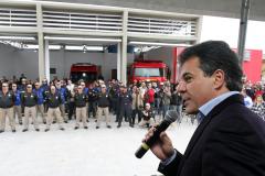 O governador Beto Richa inaugurou no dia 02 de julho 3º Subgrupamento do Corpo de Bombeiros, em Pinhais, na Região Metropolitana de Curitiba