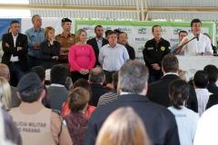 O governador Beto Richa e a secretária da Família e Desenvolvimento Social, Fernanda Richa, inauguraram no dia 15 de julho o Centro da Juventude Governador José Richa, de Almirante Tamandaré