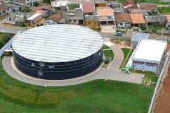 Sistema de abastecimento de água da Grande Curitiba vai exigir R$ 547 milhões em obras, nos próximos 30 anos.Na foto, Estação Arujá, Sistema Miringuava. Foto: Ike Stalhke/Sanepar 