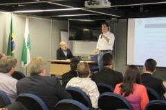 A reunião dos Conselhos contou com a participação do secretario Ratinho Jr, Omar Akel (presidente da Comec) e prefeitos da RMC.
