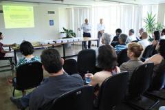 Reunião realizada com os funcionários da Comec. 