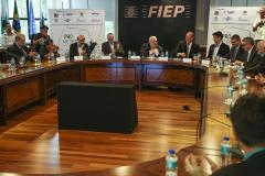 A posse do Comitê Gestor do Pró-Metrópole foi realizada na Federação das Indústrias do Estado do Paraná. 