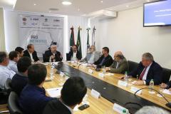 A reunião foi realizada na sede da Fiep.