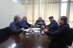 A reunião foi realizada na sede da Comec. 