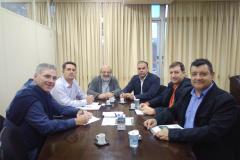 Diretoria da Comec e representantes de Palmeira