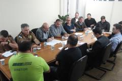 A reunião foi realizada na sede da Comec. 