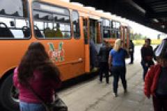Onibus vão atuar com escala reduzida nos feriados. 