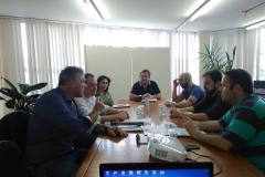 A reunião foi realizada na sede da Comec. 