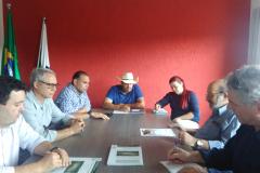Reunião da diretoria da Comec com o prefeito de Doutor Ulysses.