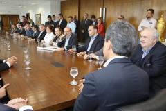 O anuncio do lançamento do edital ocorreu no Palácio Iguaçu.