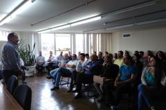 A reunião de Louvanir Menegusso com a equipe da Comec.